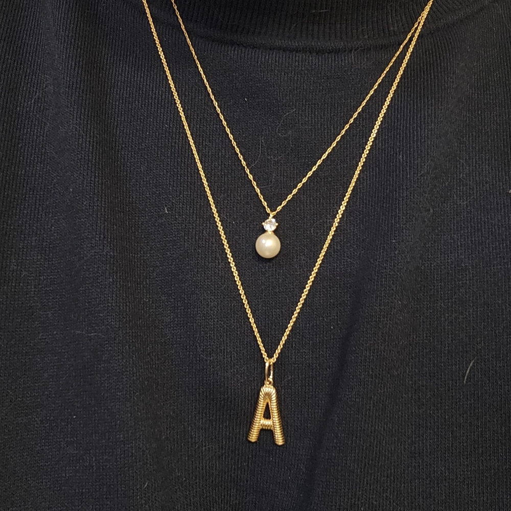 Mejuri Bold Initial Necklace "A"